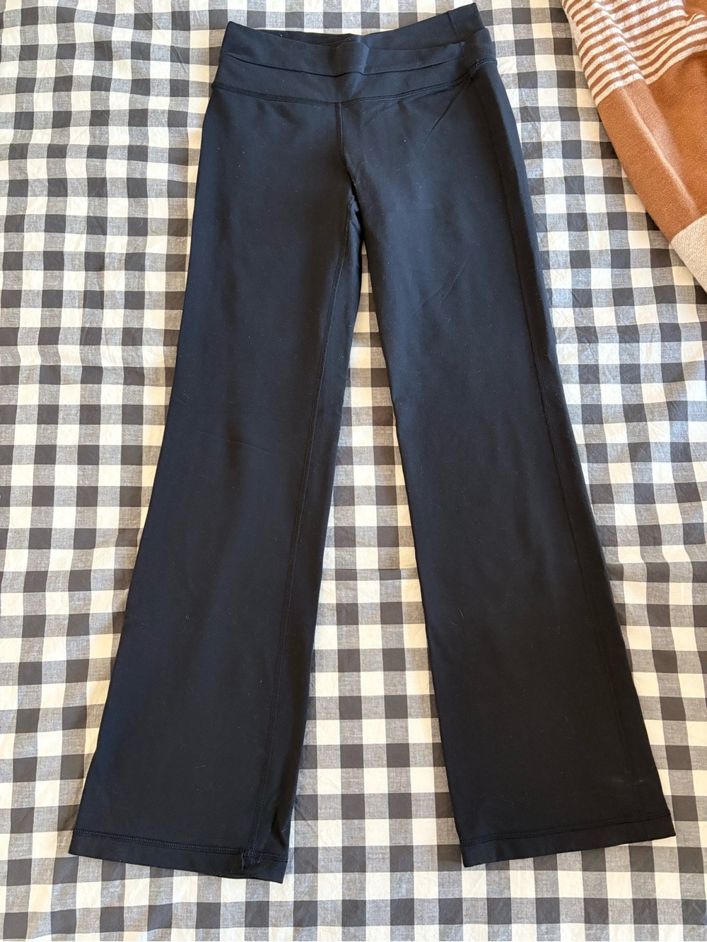 lululemon athletica Black Boot-Cut Yoga Pants